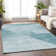 Premium Machine Washable Prisco Teal Rug