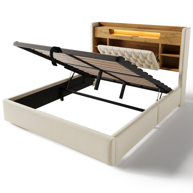 Bed, Beige, King