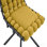 Ensemble de 2 chaises de salle à manger avec chaise à bulles et pieds en velours avec pieds noirs et chaises capitonnées modernes