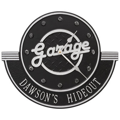 Horloge murale 12 "Garage