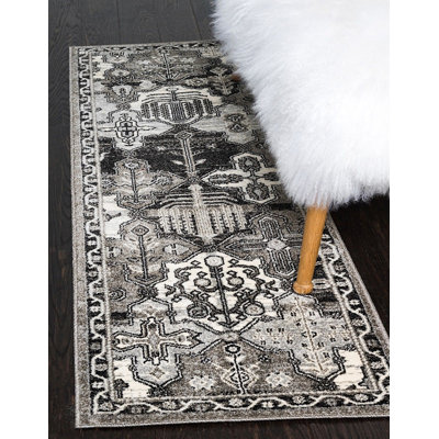 Tapis à motif oriental gris Soledad