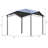 Outsunny 10' x 10' Soft Top Patio Gazebo Outdoor Canopy with Unique Geometric Design Roof, All-Weather Steel Frame-49166477
