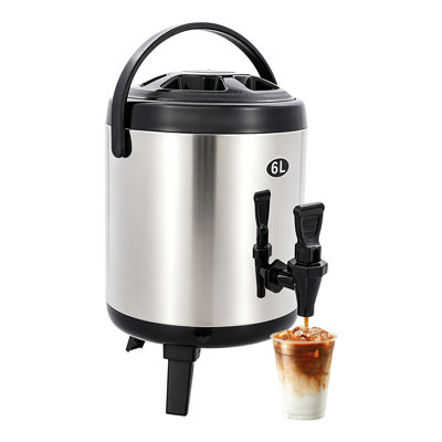 6L Hot Water Dispenser, Stainless Steel Insulated Beverage Dispenser