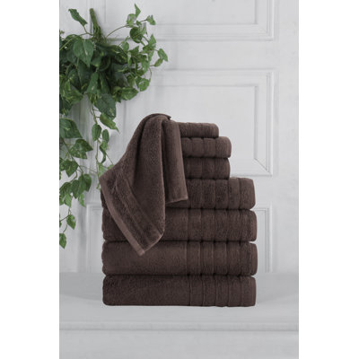 Ensemble de 8 serviettes en coton turc Abeer