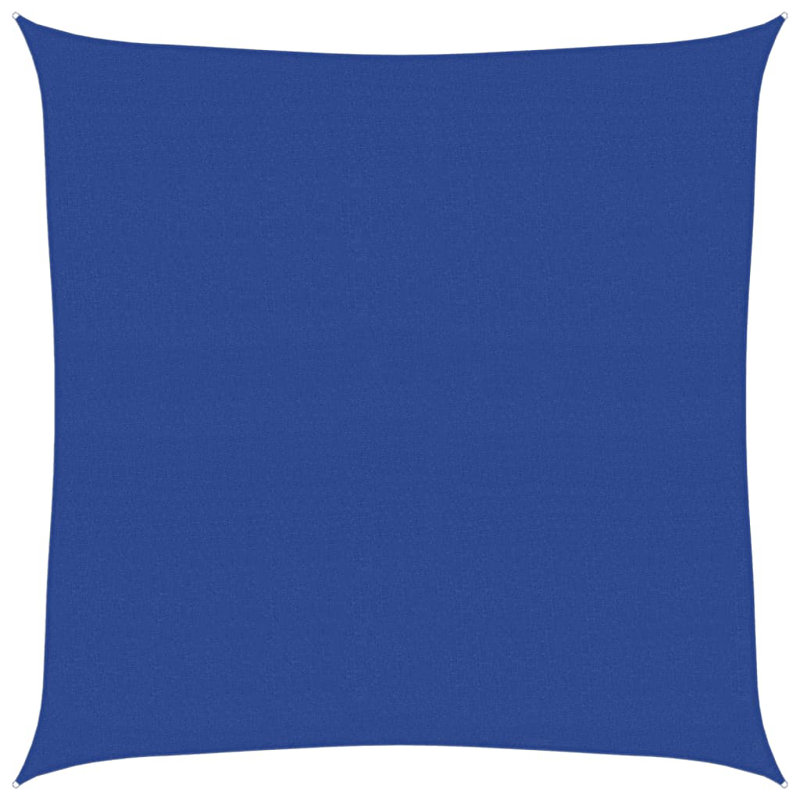 Voile pare-soleil Vidaxl 1,75 oz / pi² PEHD, Bleu, 16,4 pi x 16,4 pi