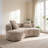 Linen Modular Sectional Sofa with Metal Legs, 3-Seat Couch with Customizable L-Shape Layout for Small Apartments – Medium Firm, Easy Assembly-1850905770