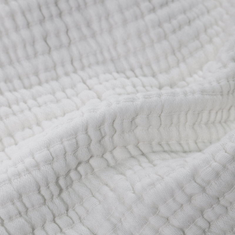 Couverture 100% coton Chatham, Très grand, Blanc