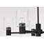 Kollier - Lustre 5 lumières 28 pouces - Noir mat avec verre transparent