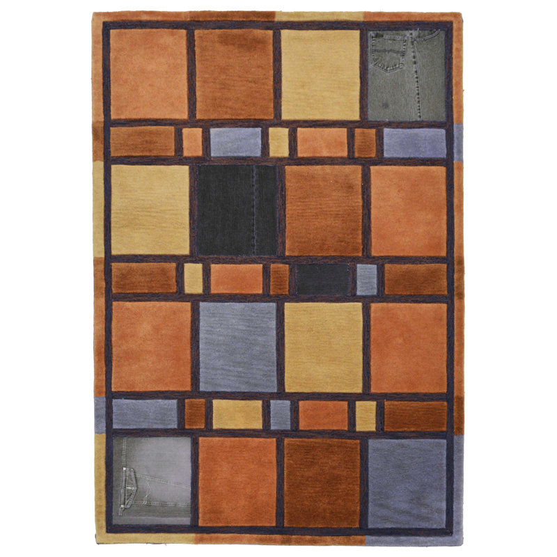 Geometric Hand Woven 140cm X 200cm Area Rug Set