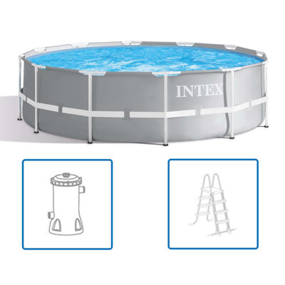VidaXL Steel Frame Set Pool