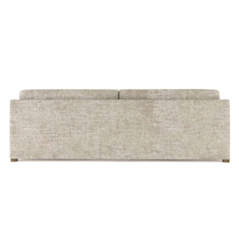 Madison Upholstered 72'' Sofa, Box Weave Linen Blue Print, 33" H x 72" W x 41" D, Weathered