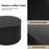Jadida 23.6" Modern Fluted Round Storage Coffee Table