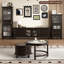 Black-brown Solid Wood Display Cases-120734870