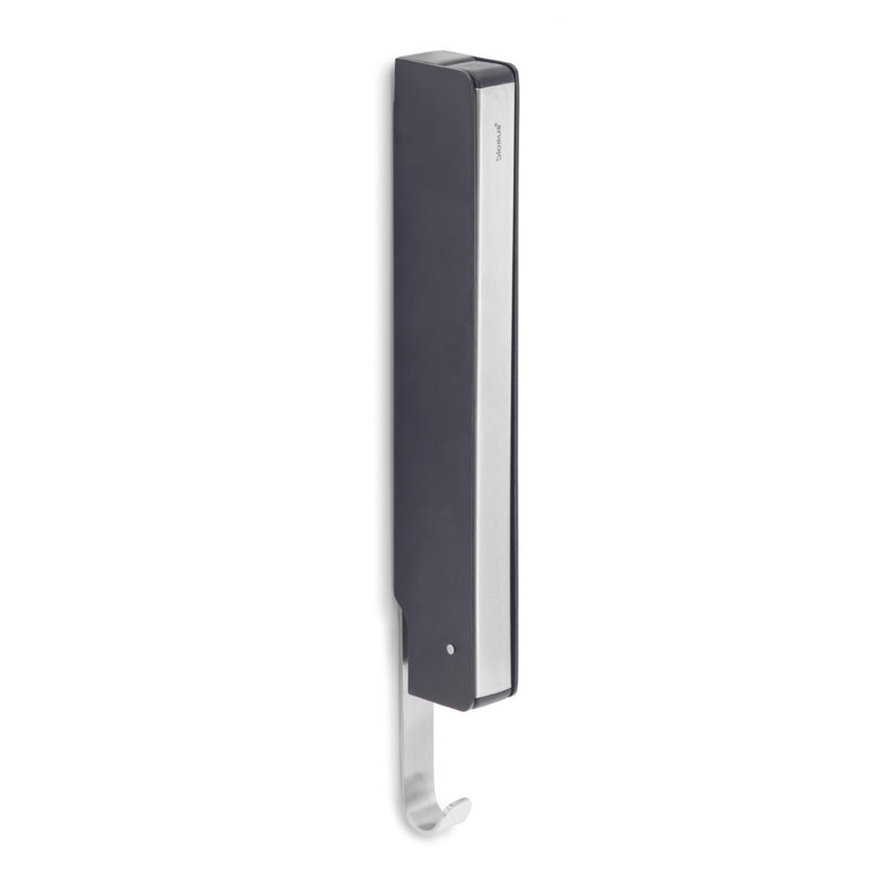 Lanca Black and Silver Flip-Down Wall Hook