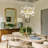 7-Light 23.6'' Dimmable Modern Gold Tree Branch Chandelier with Ceramic Ginkgo Leaf