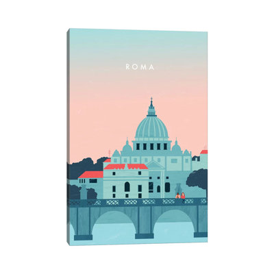 Roma 1 Piece Wrapped Canvas Wall Art