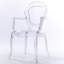 Chaise de salle à manger avec accoudoirs en acrylique transparent et empilable Clear Modern -576781307