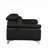 Black Sofa With Adjustable Headrest In Genuine Leather-244200211