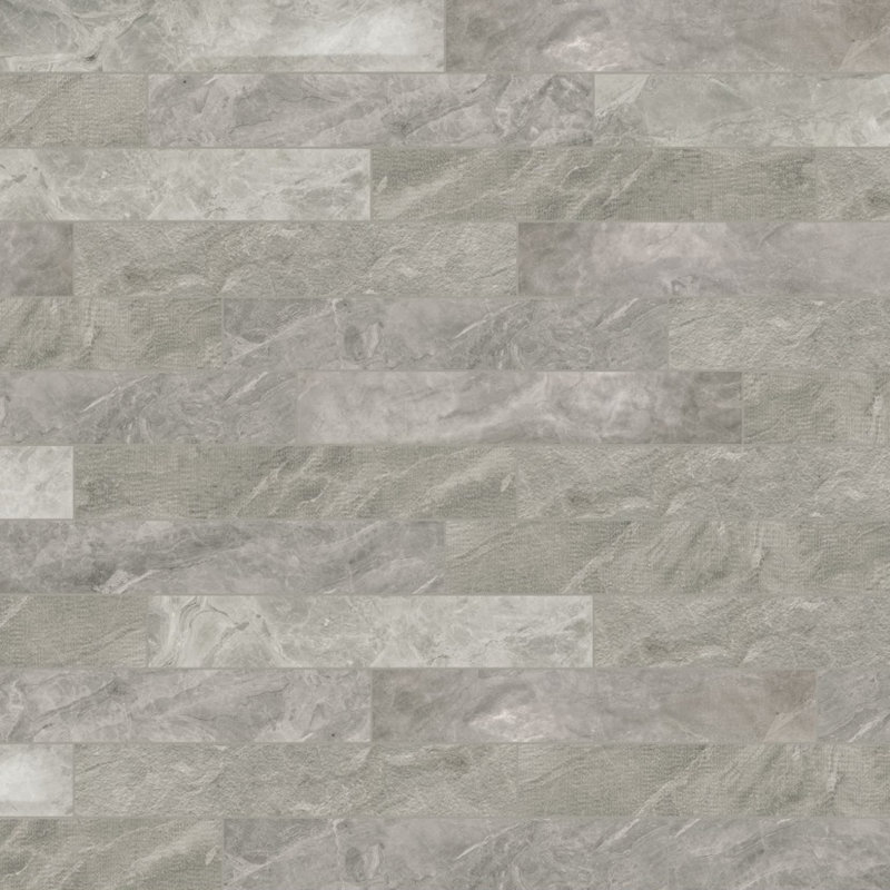 Marble Experience Orobico Grey 4" x 12" Marble Look Porcelain Subway Tile