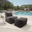 Outdoor Pouf Bench, Seascape Sand-1270672332