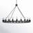 Halleck 24-Light Wagon Wheel Chandelier