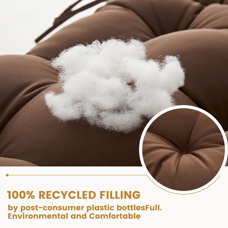 Outdoor 4'' Seat / Back Cushion, Brown