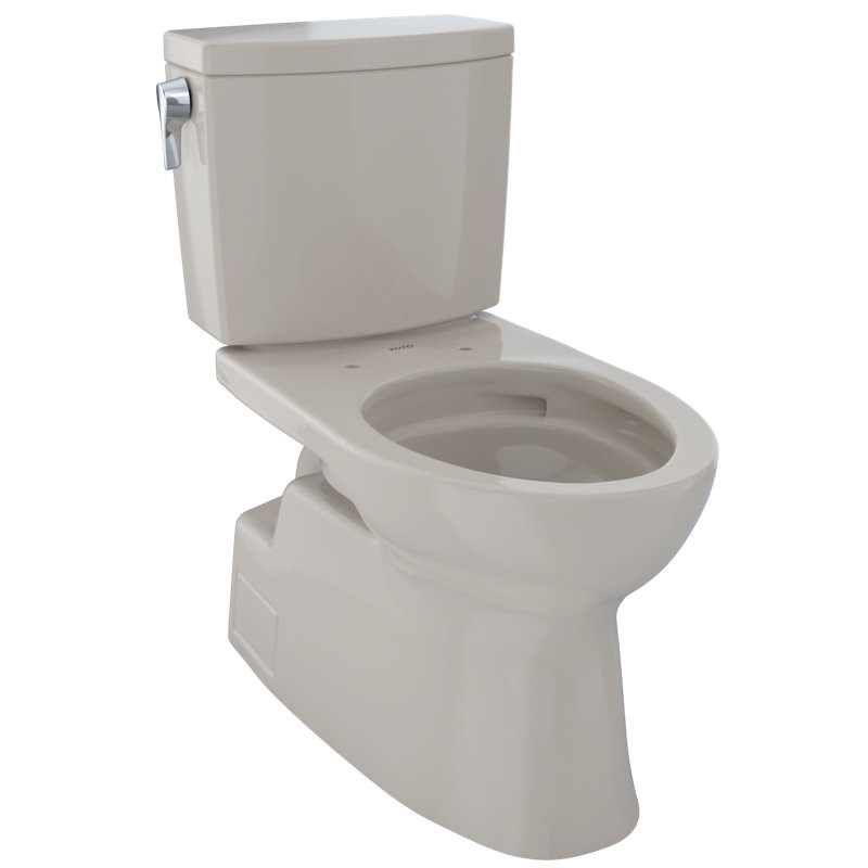 Vespin® II 1 GPF Elongated Two-Piece Toilet, Bone, Left-Hand