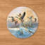 Départ tardif, panneau mural rond en bois de 53 cm (21 pouces).