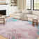 Groner Modern Abstract Carpet Indoor Washable Rug Non-Slip Soft Small Area Rug Thin Print For Home Decor