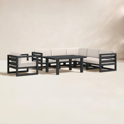 Smith 6 - Person Modular Patio Conversation Set with Cushions