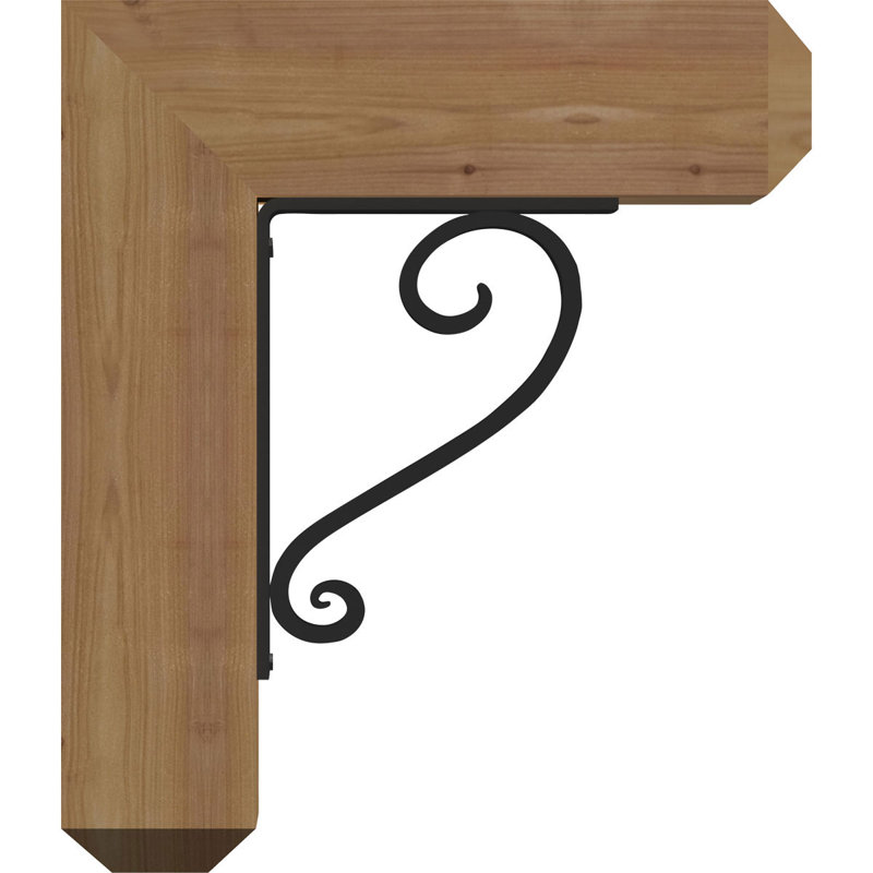 Support triple Ironcrest Edwards, H 16 po x P 14 po, Cèdre rouge de l'Ouest l 3 1/2 po x T 2 po (lisse