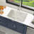 32 in. Undermount Workstation 16 Gauge Single Bowl Stainless Steel Kitchen Sink with Accessories
