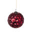 Ensemble de 6 décorations de Noël 6 po de diamètre rouge