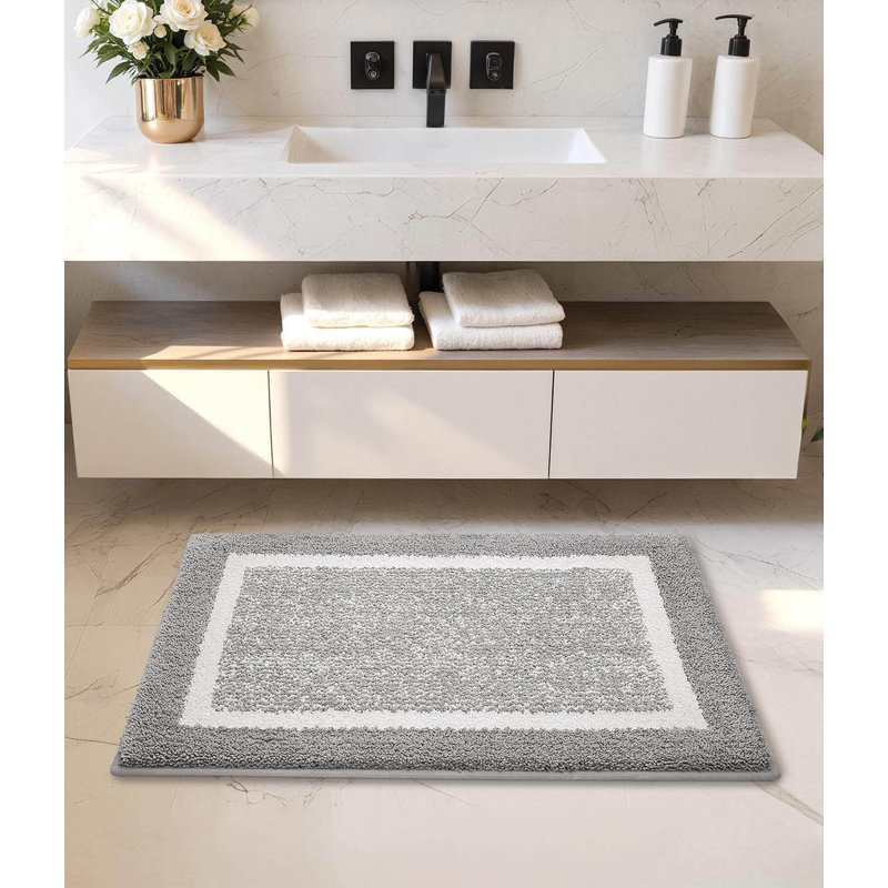 Rectangle Bath Mat, Grey