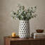 Vase de plancher en céramique 19 po gris-1862929318