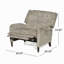 Fauteuil inclinable surdimensionné en tissu texturé-498436224
