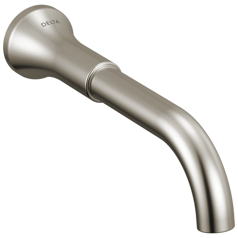 Two Handle Wall Mount Bathroom Faucet, Stainless