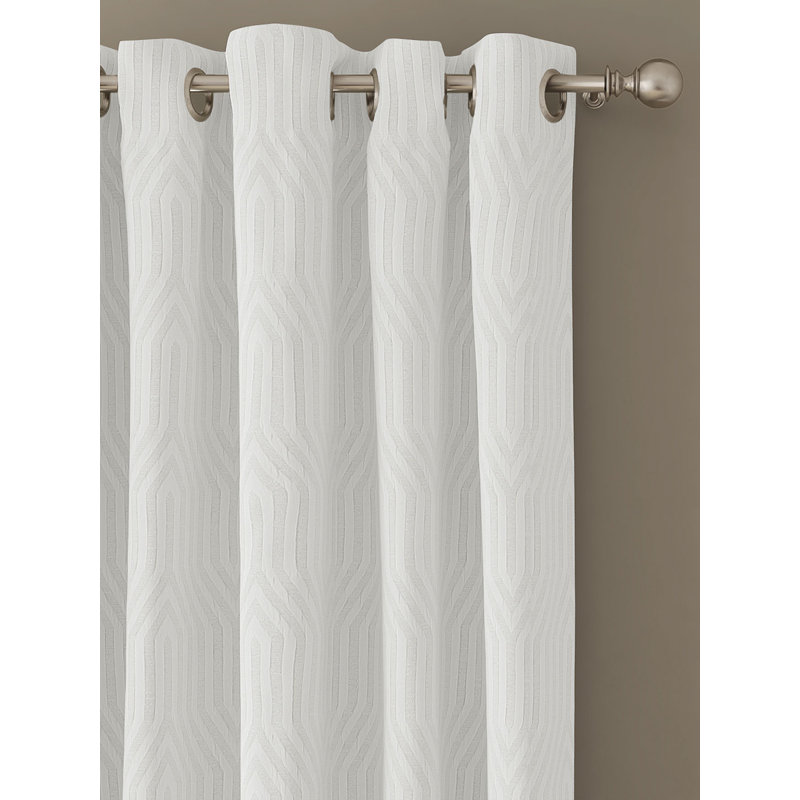 TREASURE Room Darkening Curtain Pair, Snow