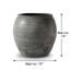 Black Indoor / Outdoor Earthenware-629636842