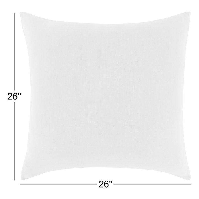 Pia Linen Standard Sham Set, White