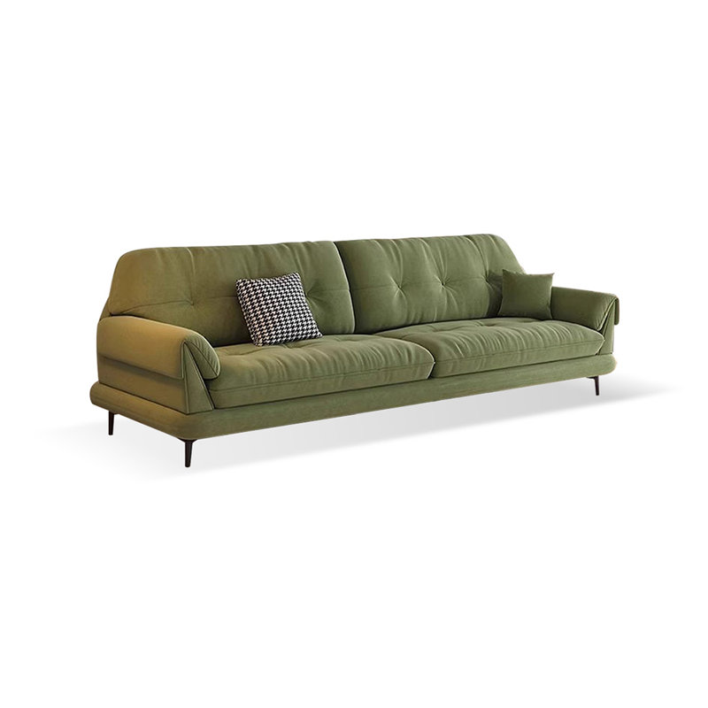 Canapé standard en polyester vert, H 33,46 po x l 74,8 po x P 37,8 po, Vert