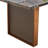 Rectangular Dining Table with Metal Panel Legs