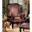 Fauteuil victorien en similicuir