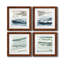 Tumultueux Indigo I - ensemble de 4 peintures sur toile encadrées-1079177374-1079177373