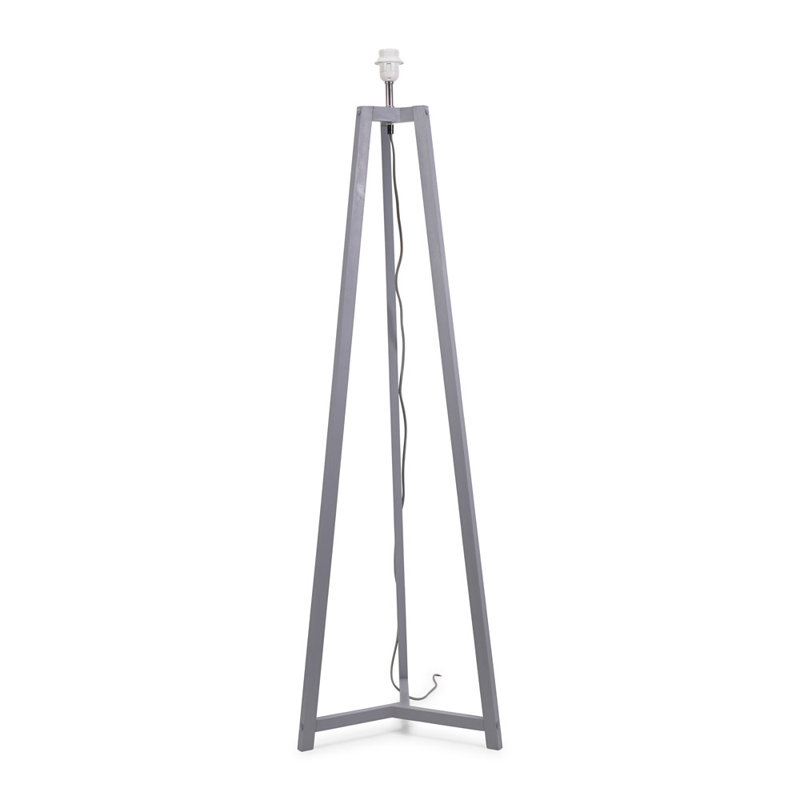 Rhavyn 131cm Traditional Floor Lamp, Matte Grey