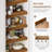 Bamboo Wire Shelf Covers For Pantry And Closet, Snap-On Wire Rack Covers, No Tools Installation, Durable And Elegant Finish For Organized Storage