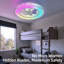43.5cm Crystal Ceiling Fans Lights with Reversible Motor, Remote Control 6 Speed, Dimmable 3000K-650