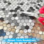 Revêtement mural auto-adhésif hexagonal