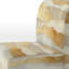 Abstract Minimalism Accent Chair - Golden Minimal Waves In Beige Side Chair-1283944507