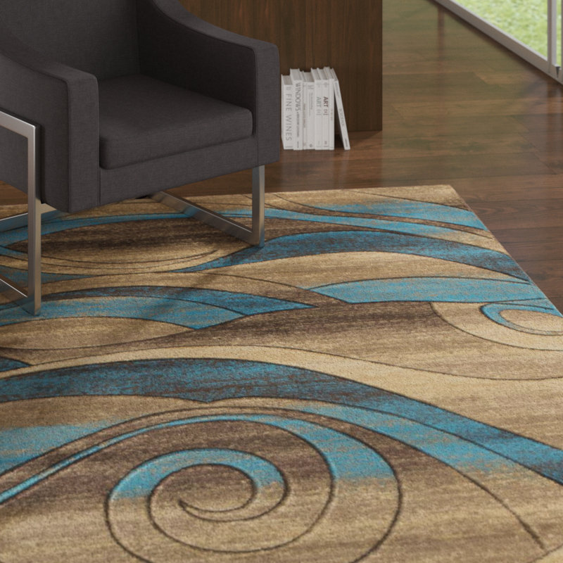 Adonia Abstract Indoor Rug, Rectangle 5'2" x 7'5"